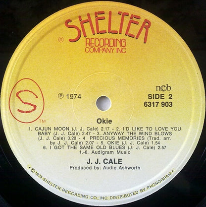 J.J. Cale : Okie (LP, Album, RE)