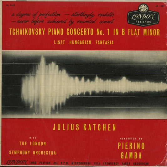 Pyotr Ilyich Tchaikovsky / Franz Liszt - Julius Katchen With The London Symphony Orchestra Conducted By  Pierino Gamba : Piano Concerto No. 1 In B Flat Minor / Hungarian Fantasia (LP)