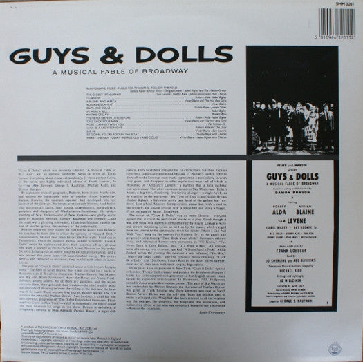 "Guys & Dolls" Original Broadway Cast, Feuer & Martin Present Frank Loesser : Guys And Dolls (LP, RE)