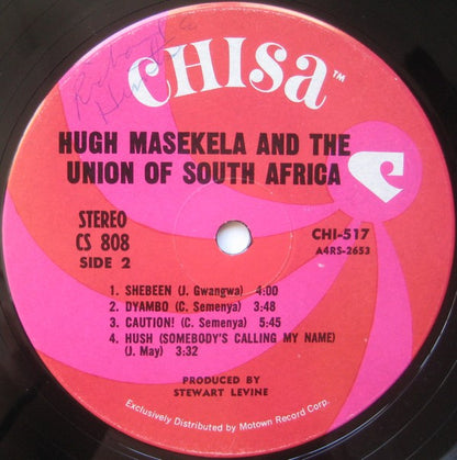 Hugh Masekela & The Union Of South Africa : Hugh Masekela & The Union Of South Africa (LP, Album)