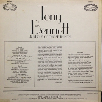 Tony Bennett : Just One Of Those Things (LP, Album)