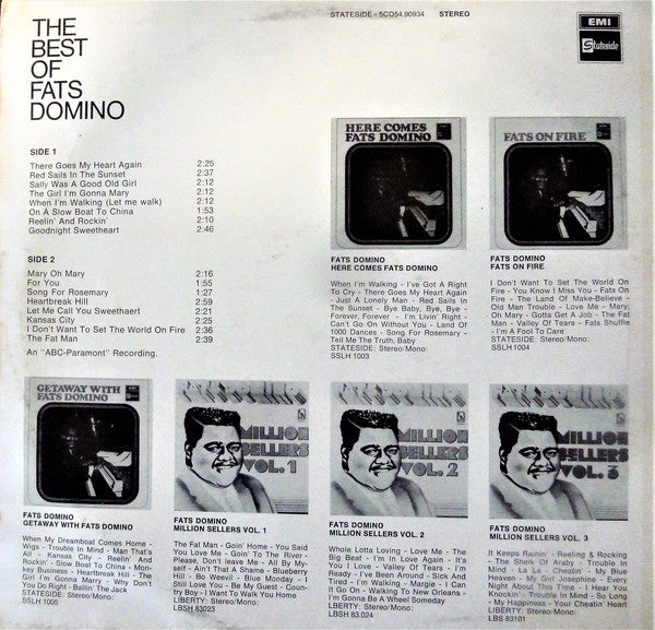 Fats Domino : The Best Of Fats Domino (LP, Comp)