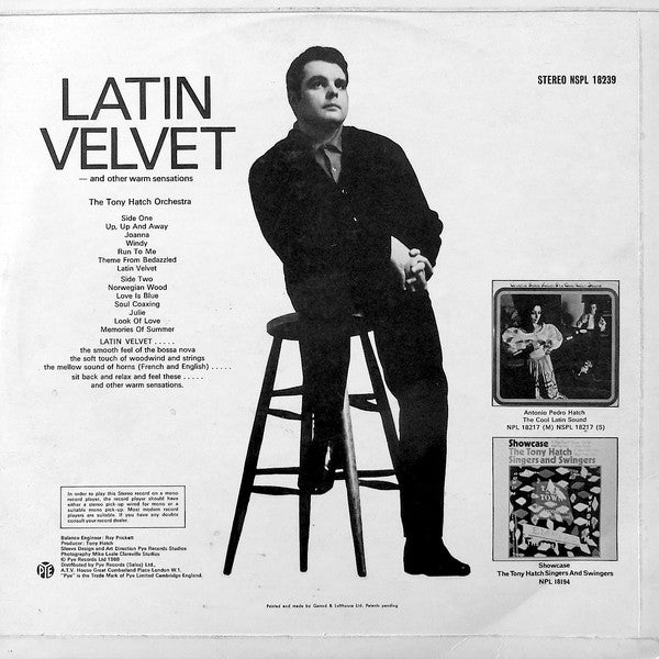 Tony Hatch Orchestra : Latin Velvet And Other Warm Sensations (LP)