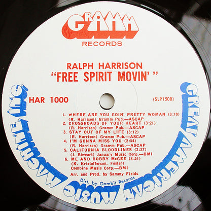 Ralph Harrison : Free Spirit Movin' (LP, Album)