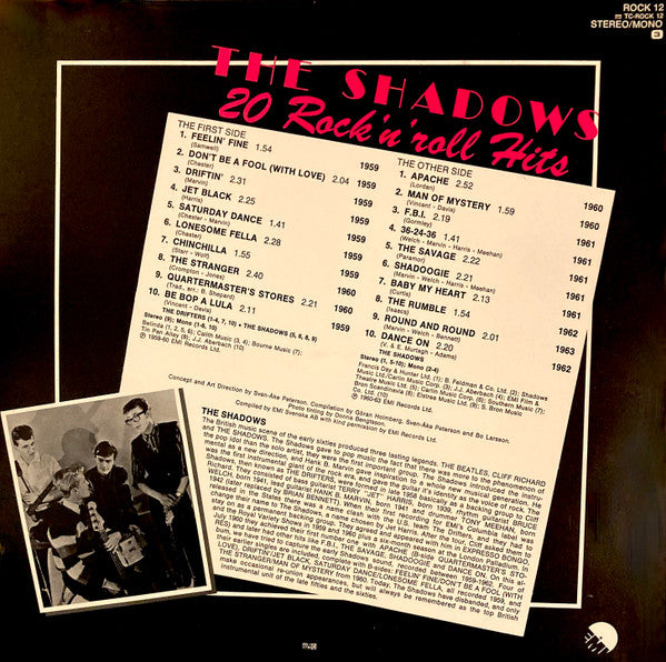 The Shadows : 20 Rock 'N' Roll Hits (LP, Comp)