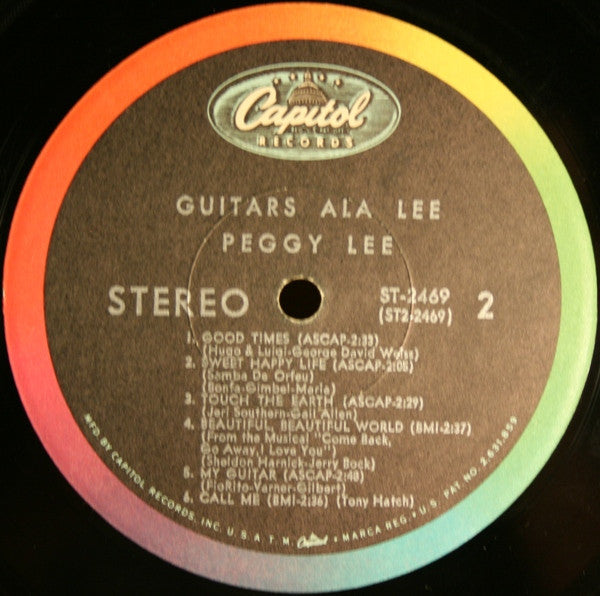 Peggy Lee : Guitars Ala Lee (LP, Album)