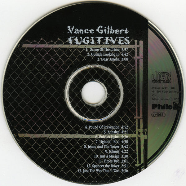 Vance Gilbert : Fugitives (CD, Album)