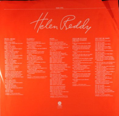 Helen Reddy : Music, Music (LP, Album, Jac)