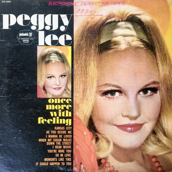 Peggy Lee : Once More With Feeling (LP, Comp, RE)