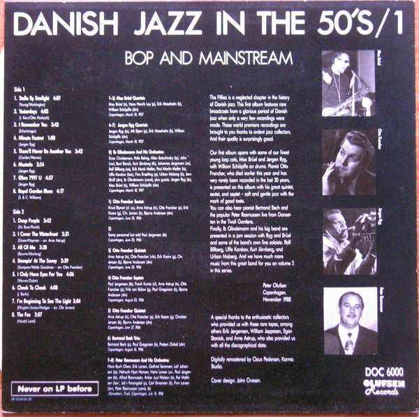 Various : Danish Jazz In The 50's - Vol. 1 - Bop And Mainstream (LP, Comp)