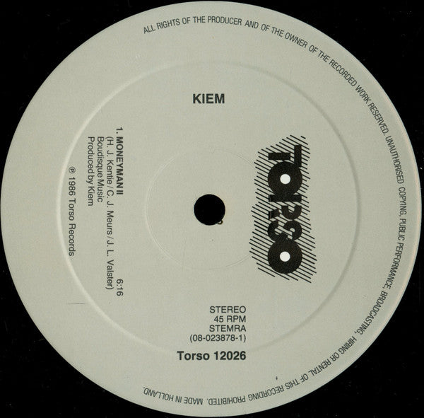 Kiem : The Moneyman (12")