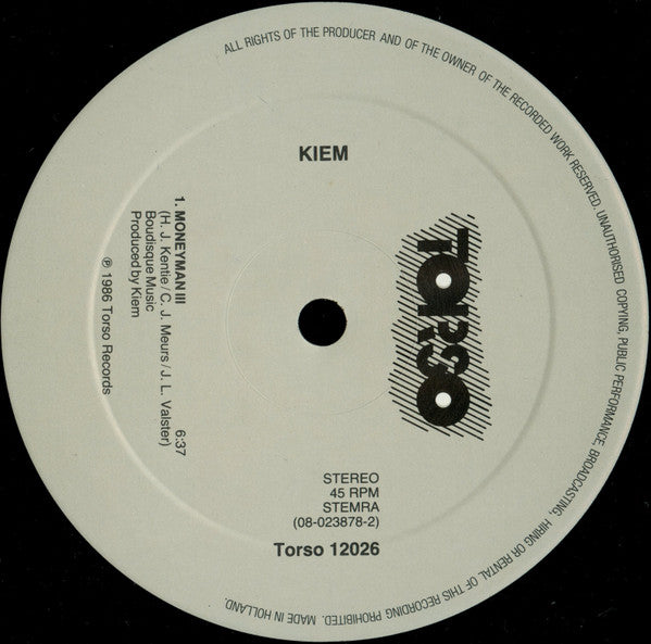 Kiem : The Moneyman (12")