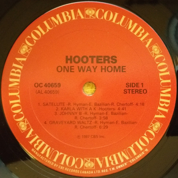 The Hooters : One Way Home (LP, Album)