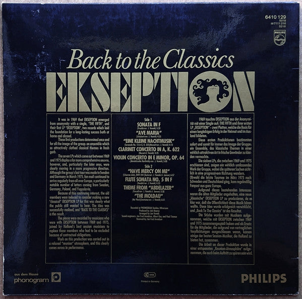 Ekseption : Back To The Classics (LP, Album)