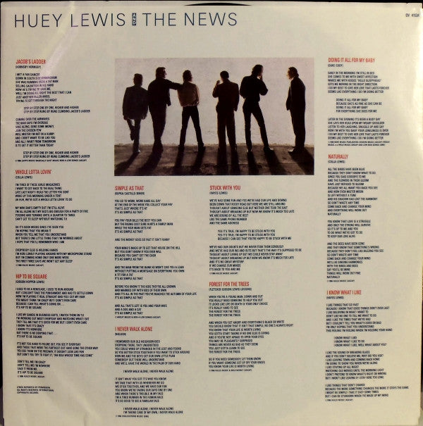 Huey Lewis & The News : Fore! (LP, Album, Club, Spe)