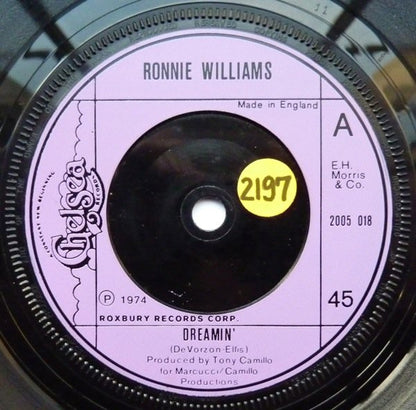 Ronnie Williams (11) : Dreamin' (7")