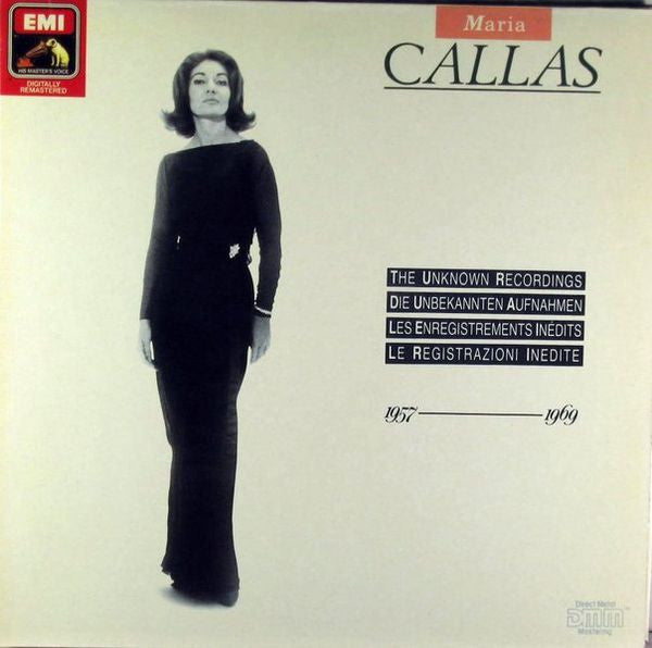 Maria Callas : The Unknown Recordings, 1957-1969 (LP, Album, Mono, Gat)