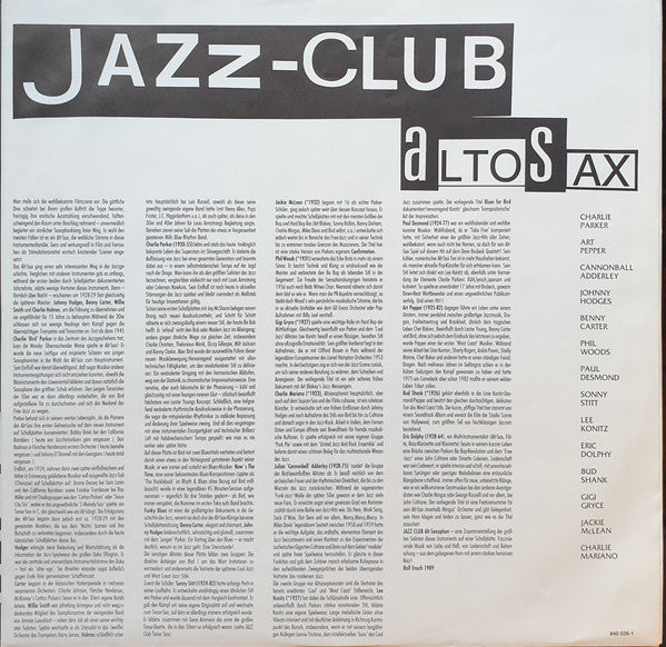 Various : Jazz-Club • Alto Sax (LP, Comp)