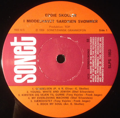 Eddie Skoller : Sardinen Svømmer Og Andre Sange (LP, Album, RE)