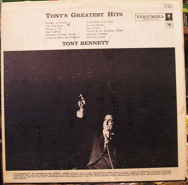 Tony Bennett : Tony's Greatest Hits (LP, Comp)