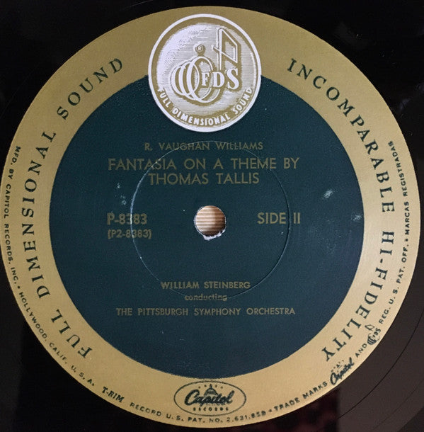 Sir Edward Elgar / Ralph Vaughan Williams - William Steinberg Conducting The The Pittsburgh Symphony Orchestra : Enigma Variations / Fantasia On A Theme By Thomas Tallis (LP, Album, Mono)