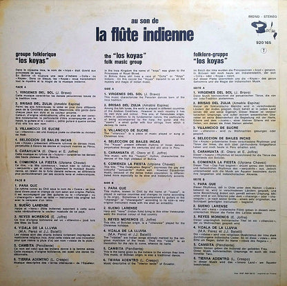 Los Koyas : Au Son De La Flute Indienne (LP, Album)