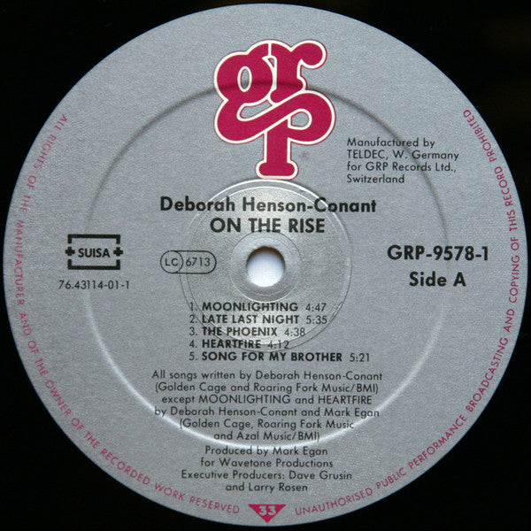 Deborah Henson-Conant : On The Rise (LP, DMM)