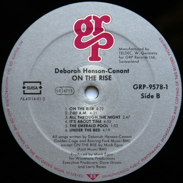 Deborah Henson-Conant : On The Rise (LP, DMM)