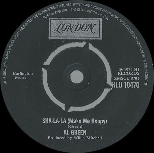 Al Green : Sha-la-la (Make Me Happy) (7", Single, Dou)