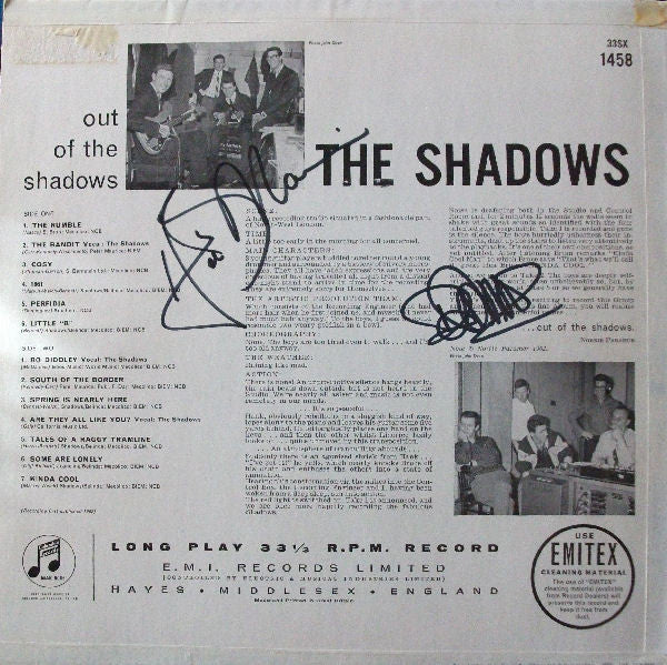 The Shadows : Out Of The Shadows (LP, Album, Mono, RE)