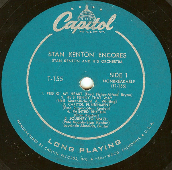 Stan Kenton : Encores (LP, Album, Mono)