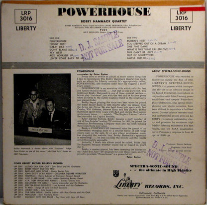 Bobby Hammack Quartet : Powerhouse (LP, Mono)