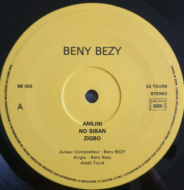 Beny Bezy : Amlini (LP)