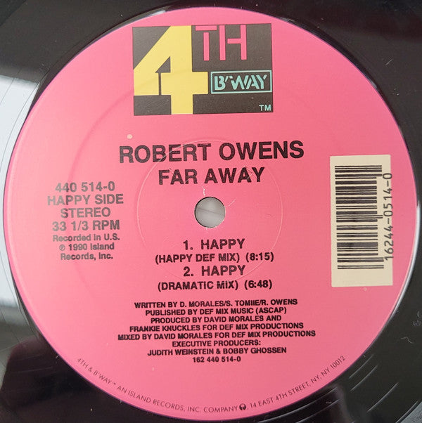 Robert Owens : Far Away / Happy (12")