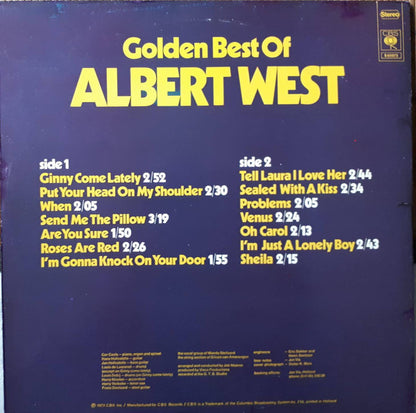 Albert West : Golden Best Of Albert West  (LP, Album, Gat)