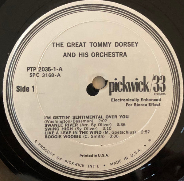 Tommy Dorsey And His Orchestra : I'm Getting Sentimental Over You (2xLP, Comp)