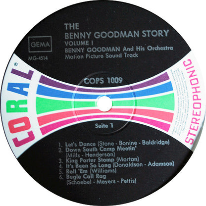 Benny Goodman : The Benny Goodman Story Vol. 1 (Music From The Original Soundtrack) (LP, Comp)