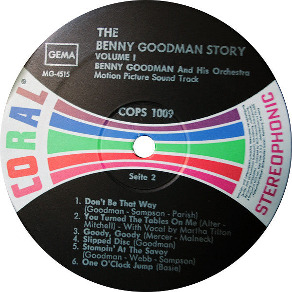 Benny Goodman : The Benny Goodman Story Vol. 1 (Music From The Original Soundtrack) (LP, Comp)