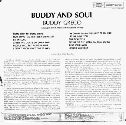 Buddy Greco : Buddy & Soul (LP, Album, Mono)