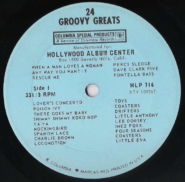 Various : 24 Groovy Greats (LP, Comp)