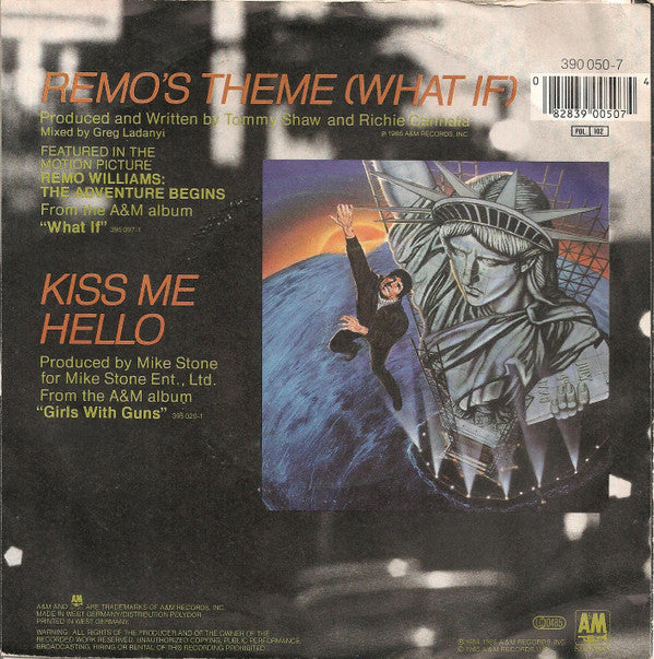 Tommy Shaw : Remo's Theme (What If) (7")