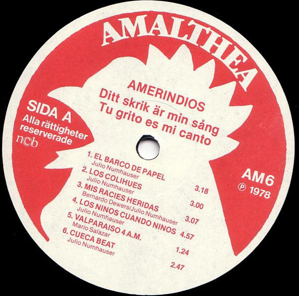 Amerindios : Tu Grito Es Mi Canto (LP, Album, RE)