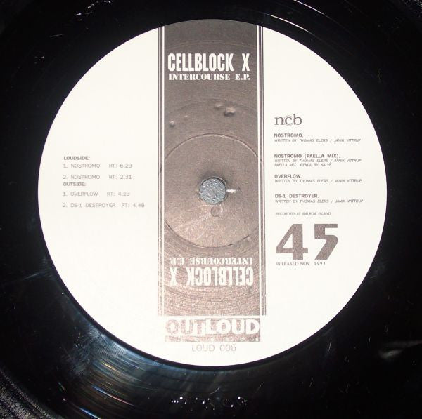 Cellblock X : Intercourse E.P. (12", EP)