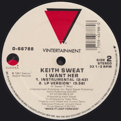 Keith Sweat : I Want Her (12", SRC)