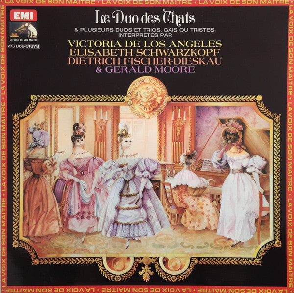 Victoria De Los Angeles, Elisabeth Schwarzkopf, Dietrich Fischer-Dieskau & Gerald Moore : Le Duo Des Chats (LP, Gat)