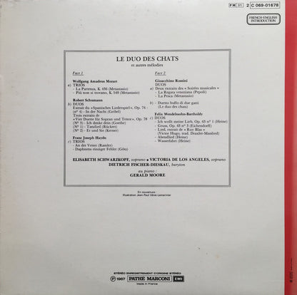 Victoria De Los Angeles, Elisabeth Schwarzkopf, Dietrich Fischer-Dieskau & Gerald Moore : Le Duo Des Chats (LP, Gat)