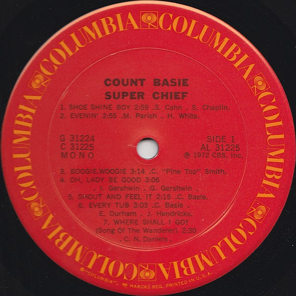 Count Basie : Super Chief (2xLP, Comp, Mono)