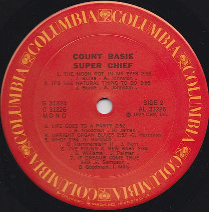 Count Basie : Super Chief (2xLP, Comp, Mono)