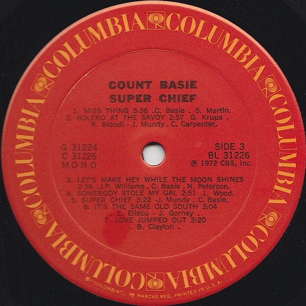 Count Basie : Super Chief (2xLP, Comp, Mono)