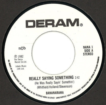 Bananarama & Fun Boy Three : Really Saying Something (7", Single)